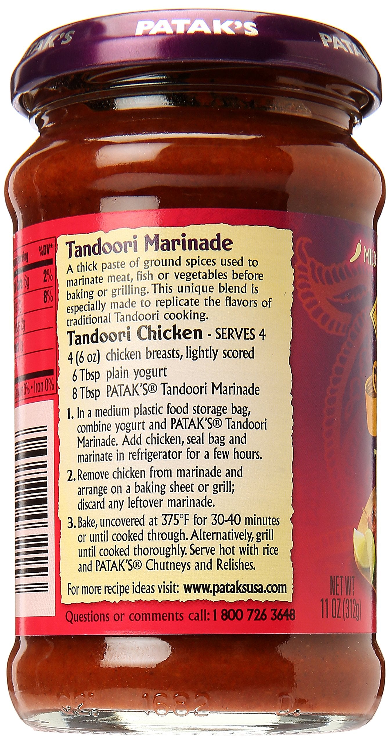 PATAKS PASTE TANDOORI 11OZ