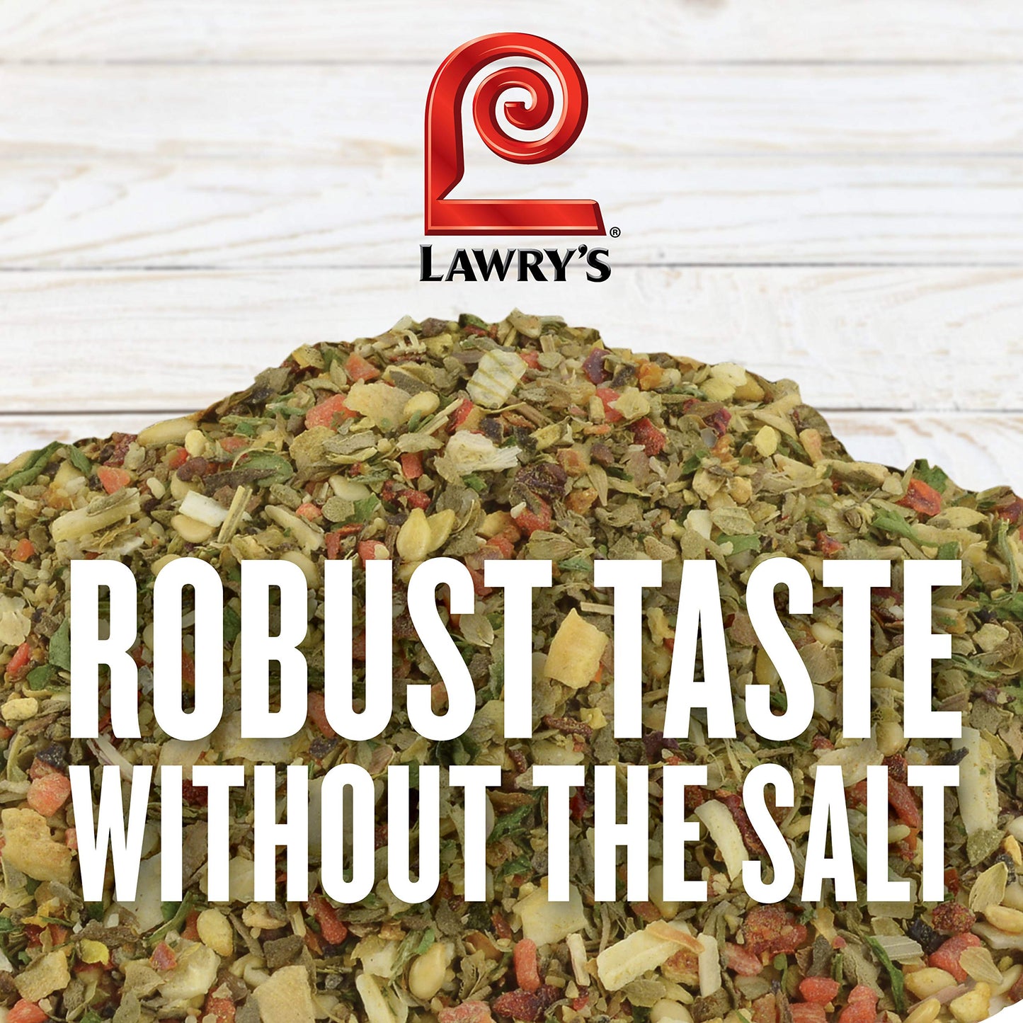 Lawrys Salt Free 17 Seasoning  10 oz (Pack of 6) - Six 10 Ounce Containers of 17 Seasoning Spice Blend Including Toasted Sesame Seeds  Turmeric  Basil and Red Bell Pepper for Seafood Poultry and Beef