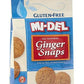 Midel Ginger Snaps Gluten Free 8 Oz (Pack Of 12)