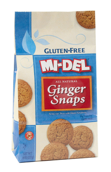 Midel Ginger Snaps Gluten Free 8 Oz (Pack Of 12)