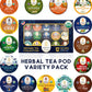 Organic Tea Pods Variety Pack - Assorted Sampler Pack Compatible For Keurig Brewer And Coffee Maker - Earl Grey, English Breakfa