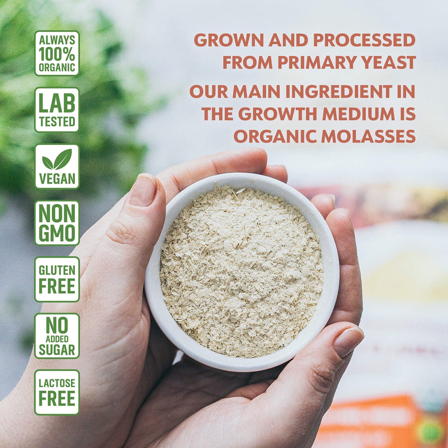 LOOV Organic Non-Fortified Nutritional Yeast Flakes - Vegan, Gluten Free, Non-GMO Unfortified Nooch - Good Source of Natural B-V