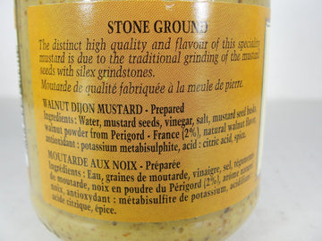 Fallot Walnut Mustard - Dijon Mustard with Nuts 7 oz Jar (Pack of 2)