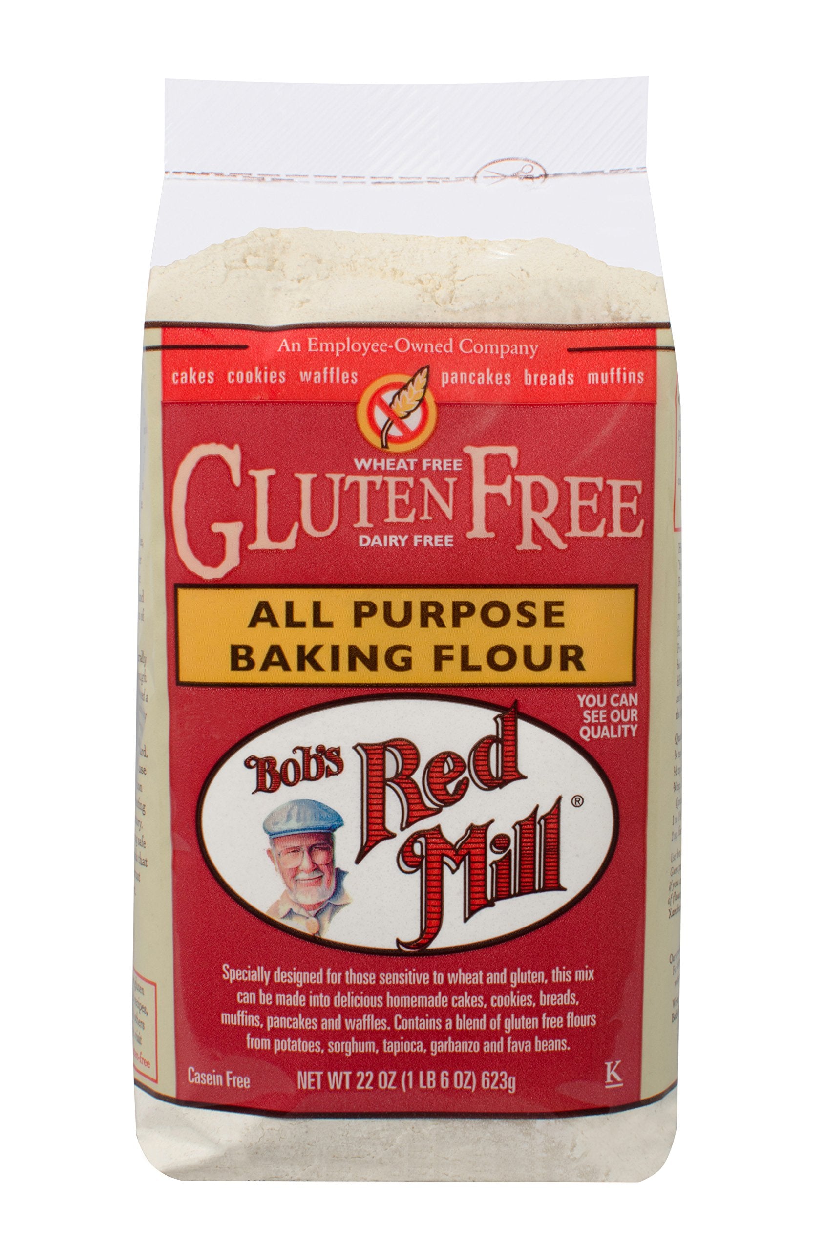 Bob's Red Mill Gluten Free All Purpose Baking Flour, 22 Oz (4 Pack)