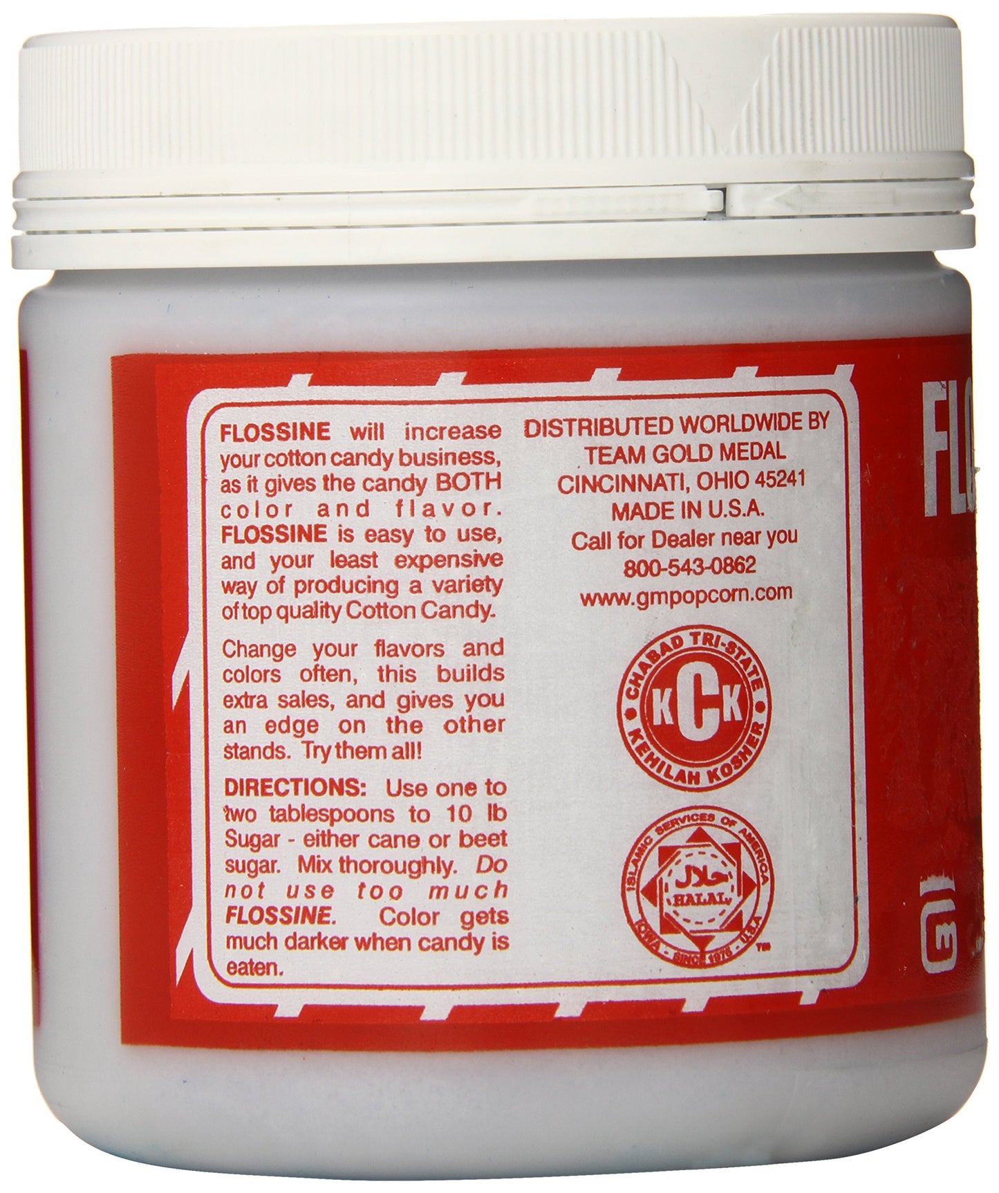 Gold Medal Flossine Can, Blue Raspberry