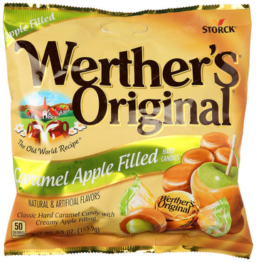 Werthers Caramel Apple Filled Hard Candies, 5.5 Oz