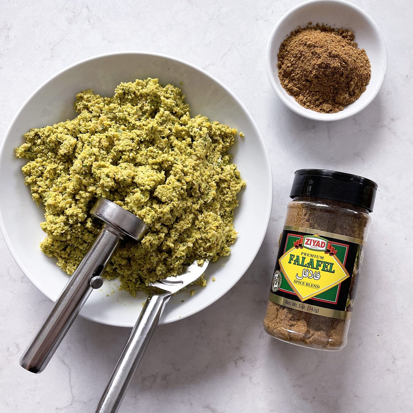 Ziyad Shaker Premium Falafel Spice Blend, Flavorful, Salt-Free, Vegan, Vegetarian, No Colors, No Additives, No Preservatives, 5O