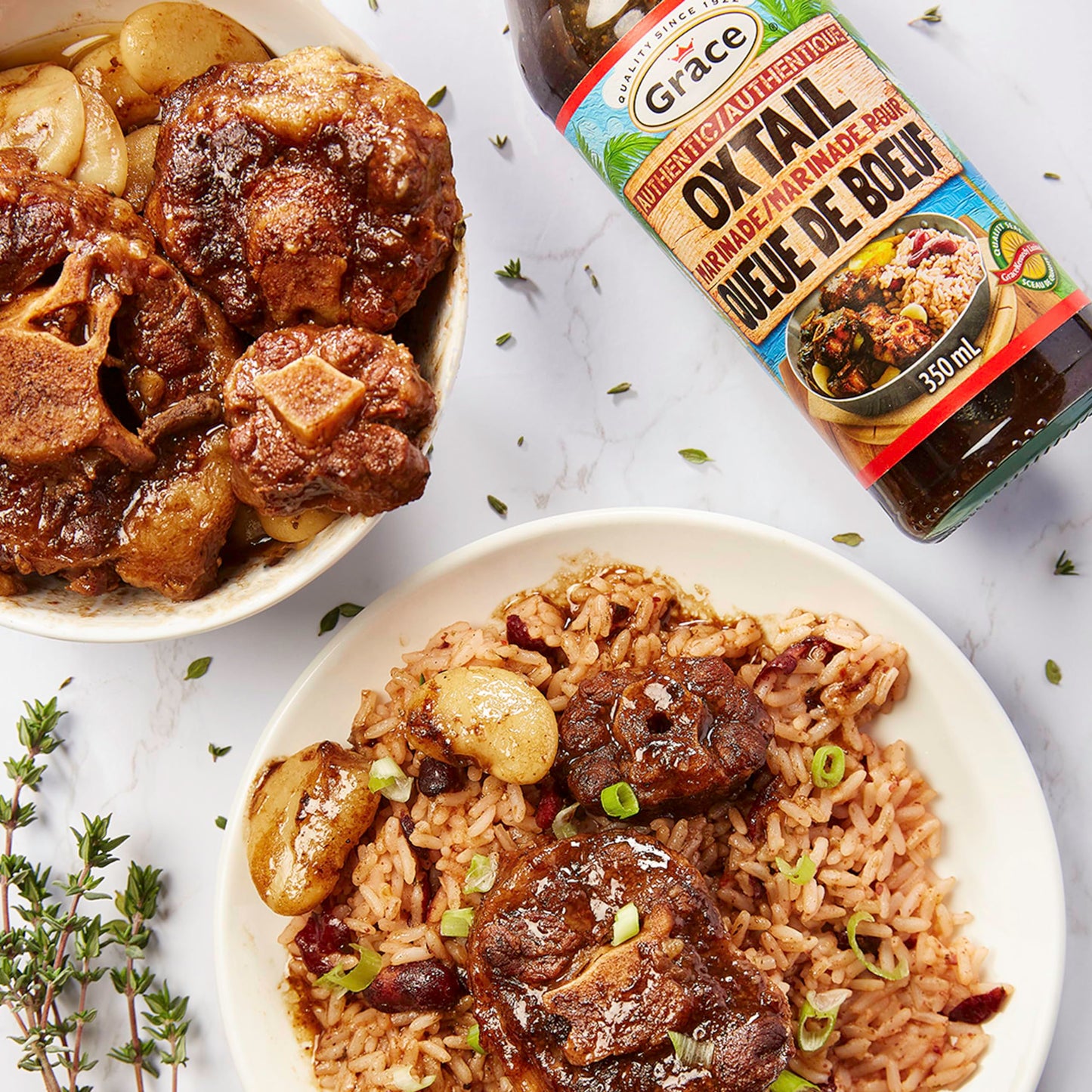 Grace Oxtail Marinade 11.8oz - 2 Pack - Jamaican Oxtail Seasoning & Marinade for Meats - Prepare Beef Oxtails Meat with our Cari