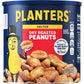 PLANTERS Salted Dry Roasted Peanuts, Party Snacks, Plant Based Protein, 52 Oz Cannister