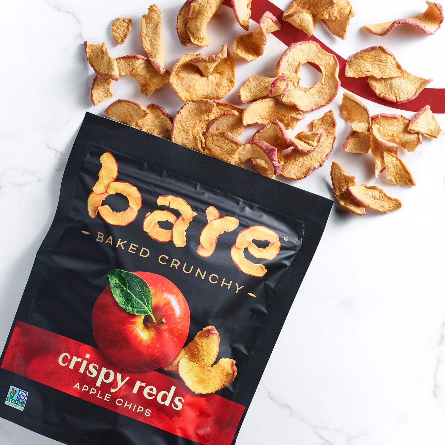 Bare Gluten Free Organic Apple Chips Fuji And Red 3.3 Ounce