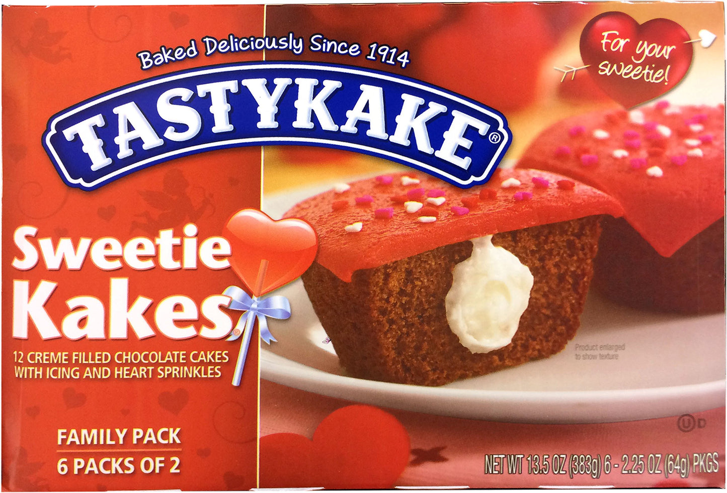 Tastykake Buttercream Filled Iced Cupcakes, 6.75 oz (Pack of 2)