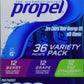 Propel Zero Calorie Nutrient Enhanced Water Beverage Mix (36 Packets) 3 Different Flavors (Berry, Grape & Kiwi Strawberry)
