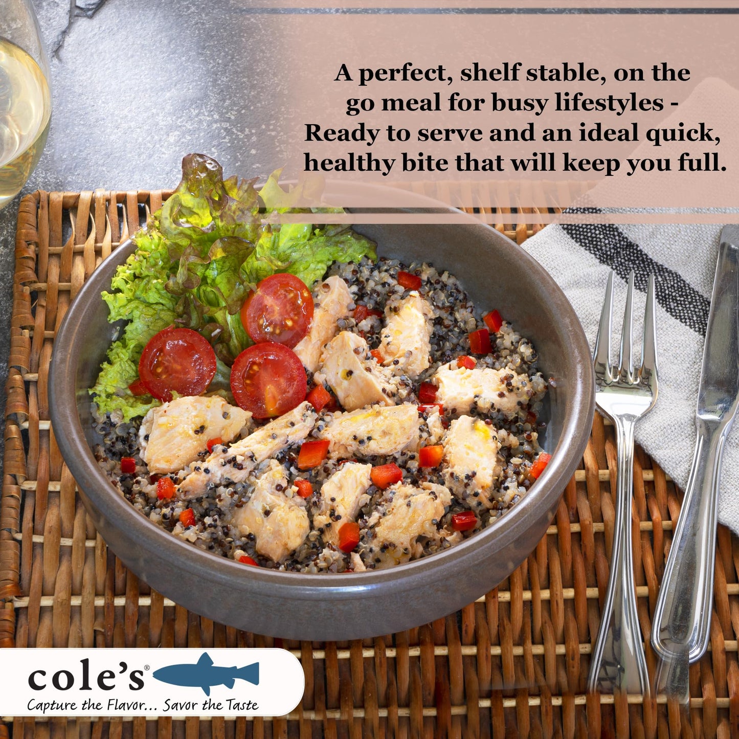 Cole’S Open & Eat Meals Variety Pack | 5.6 Oz Hand-Packed Smoked Salmon & Trout With Quinoa & Vegetables | Ready To Eat Meals | High Protein - 12 Pack