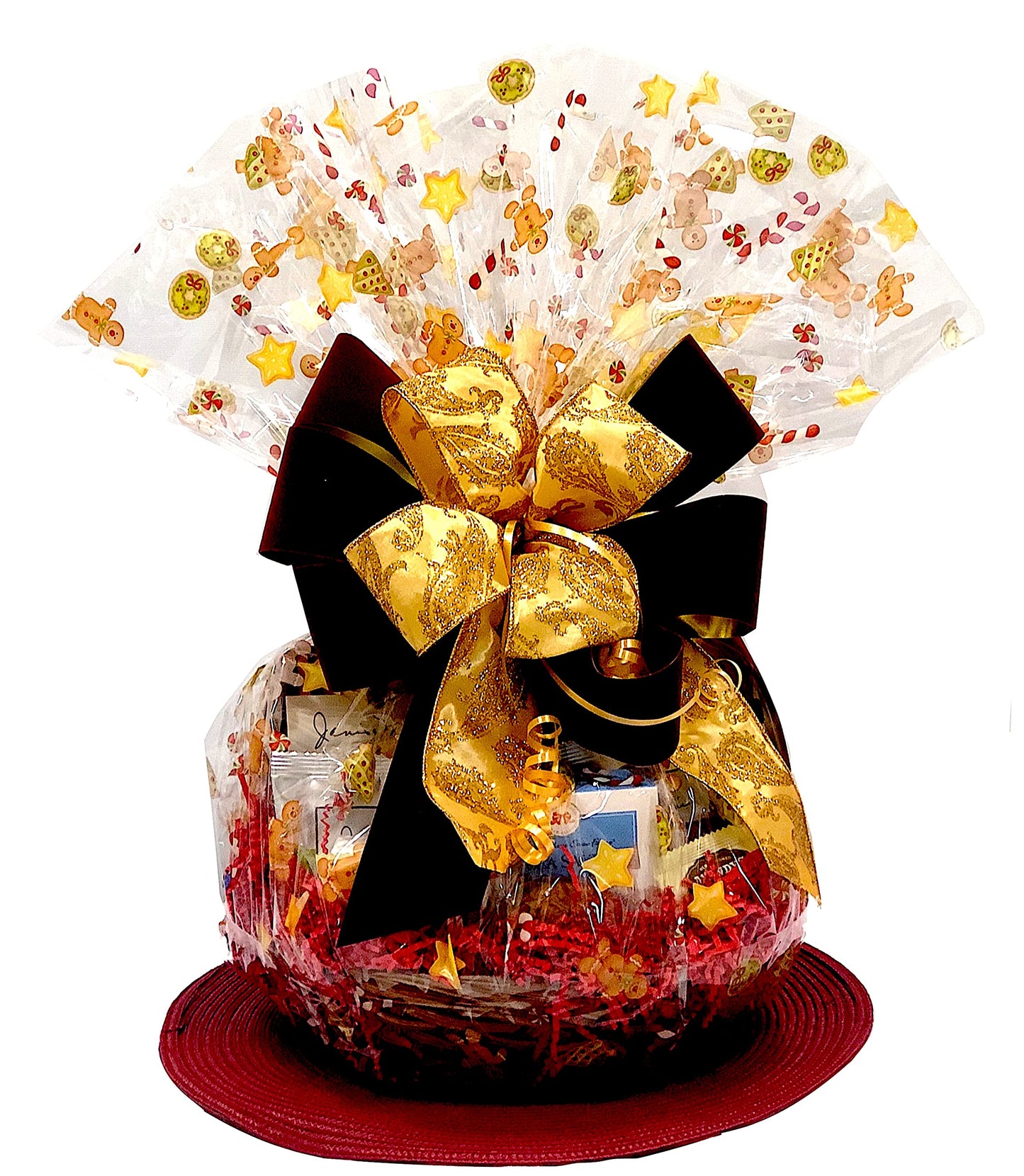 Gifts of Gourmet Hand-Crafted 14 Piece Chocolate Gift Basket - Medium, Gingerbread Men