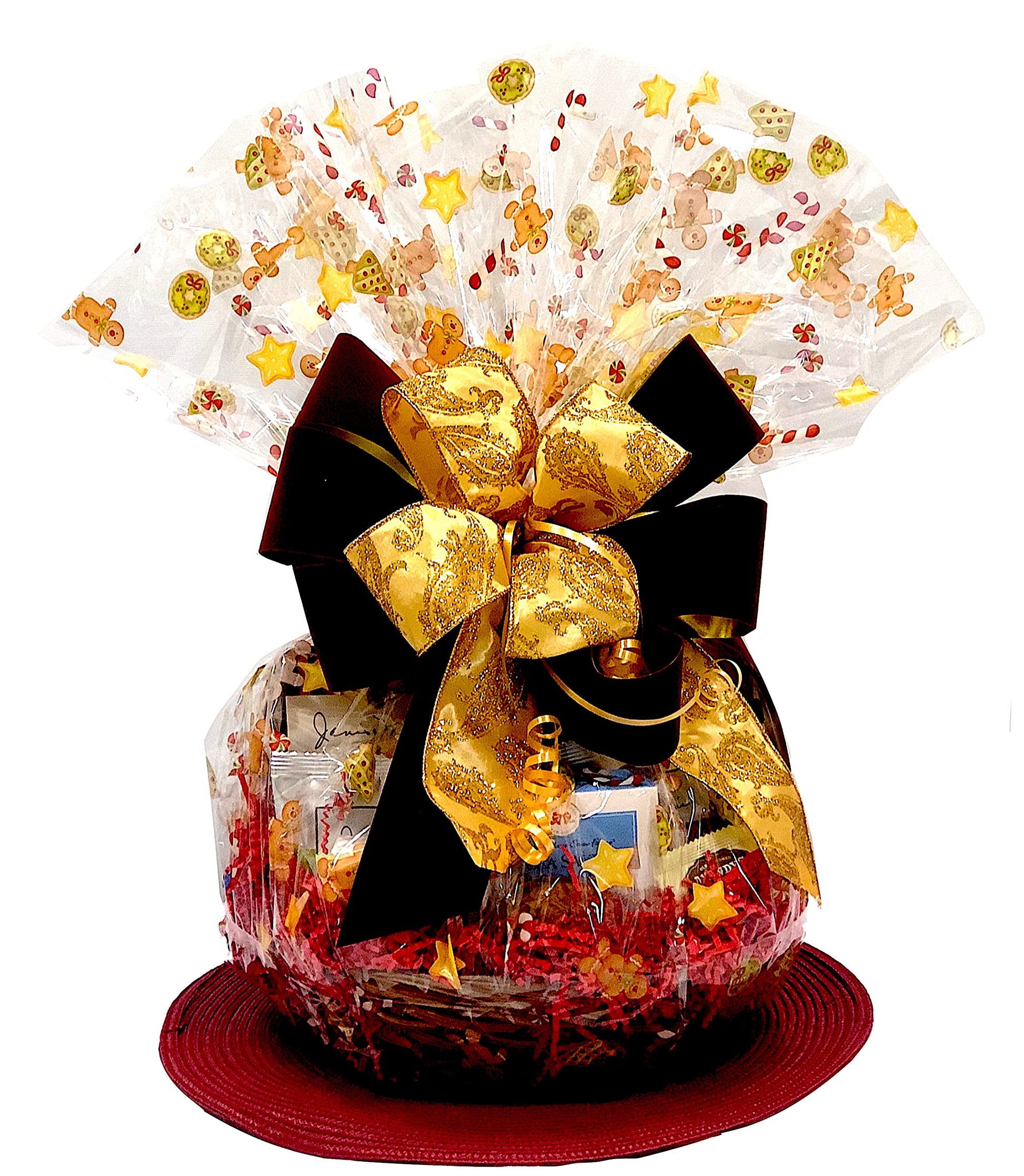 Gifts of Gourmet Hand-Crafted 14 Piece Chocolate Gift Basket - Medium, Gingerbread Men