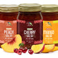 Green Jay Gourmet Salsa Variety Pack - Cherry, Peach, Mango - Medium Heat - 17 Ounces, Pack of 3 - Gluten-Free Dip