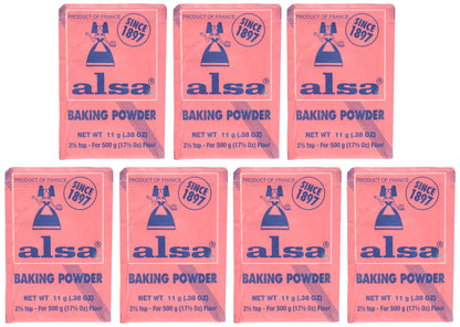 French Baking Powder Alsa 7 pouches(0.38 oz)