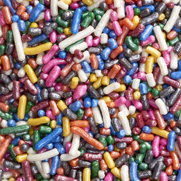 Decopac Rainbow Shimmer Sprinkles | Extra Large 26Oz Pack | Cake Sprinkle Mix, Fancy Sprinkles For Cake Decorating, Handheld Con