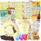 Easter Snack Yellow Tin (60 Count) Filled with Candy, Peelable Gummies,Bunny and More, Great Package for Family, Friends, Boys a