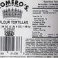 Romero'S 12'' Flour Tortillas For Burritos 48 Ct