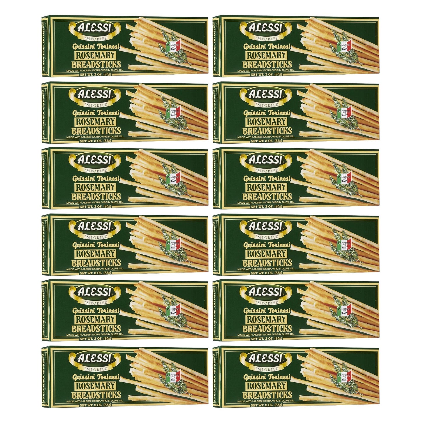 Alessi - Breadsticks Rosemary - Case Of 12 - 3 Oz