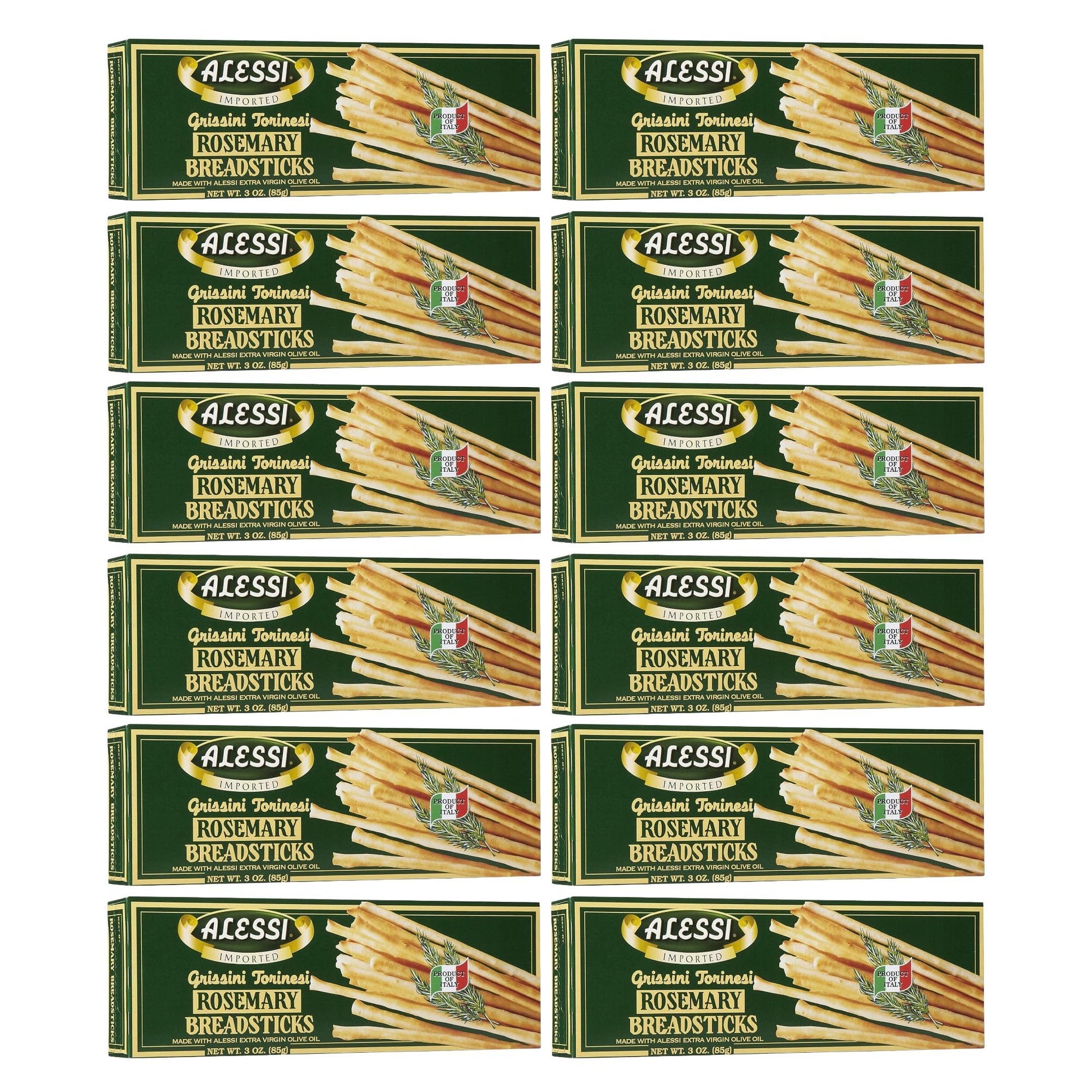 Alessi - Breadsticks Rosemary - Case Of 12 - 3 Oz