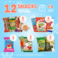 Midi International Snack Box | Premium Exotic Foreign Snacks | Unique Snack Food Gifts Included | Light Blue Space Theme | Candi