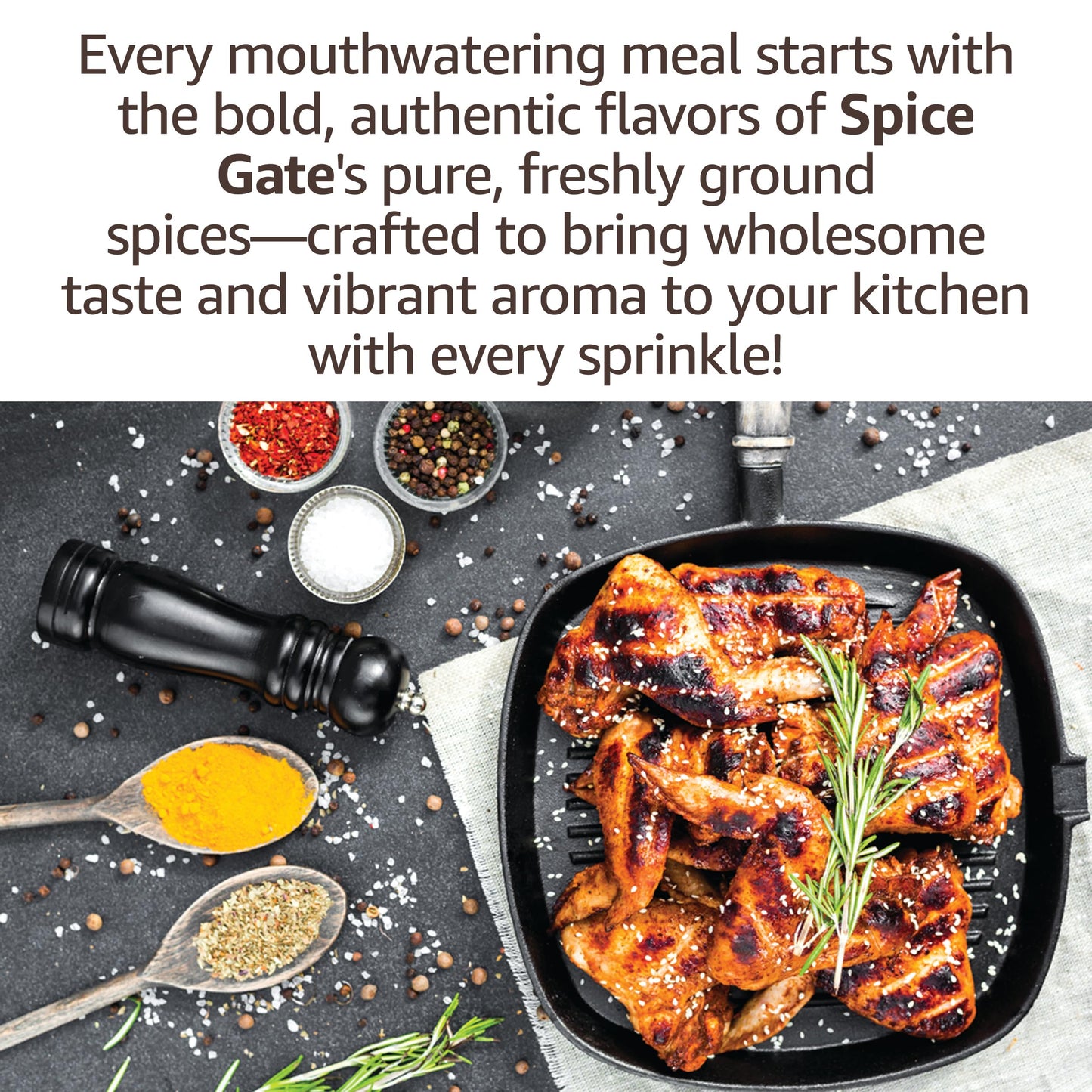 Spice Gate Kefta Seasoning for Grilled Kebabs, 1.5 oz, Ideal for Kofta or Kafta