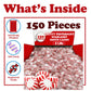 Starlights Peppermint Candy Mints, 2 Lbs, Individually Wrapped Hard Candy Mints, Red & White Striped Mint Candy After Dinner Min