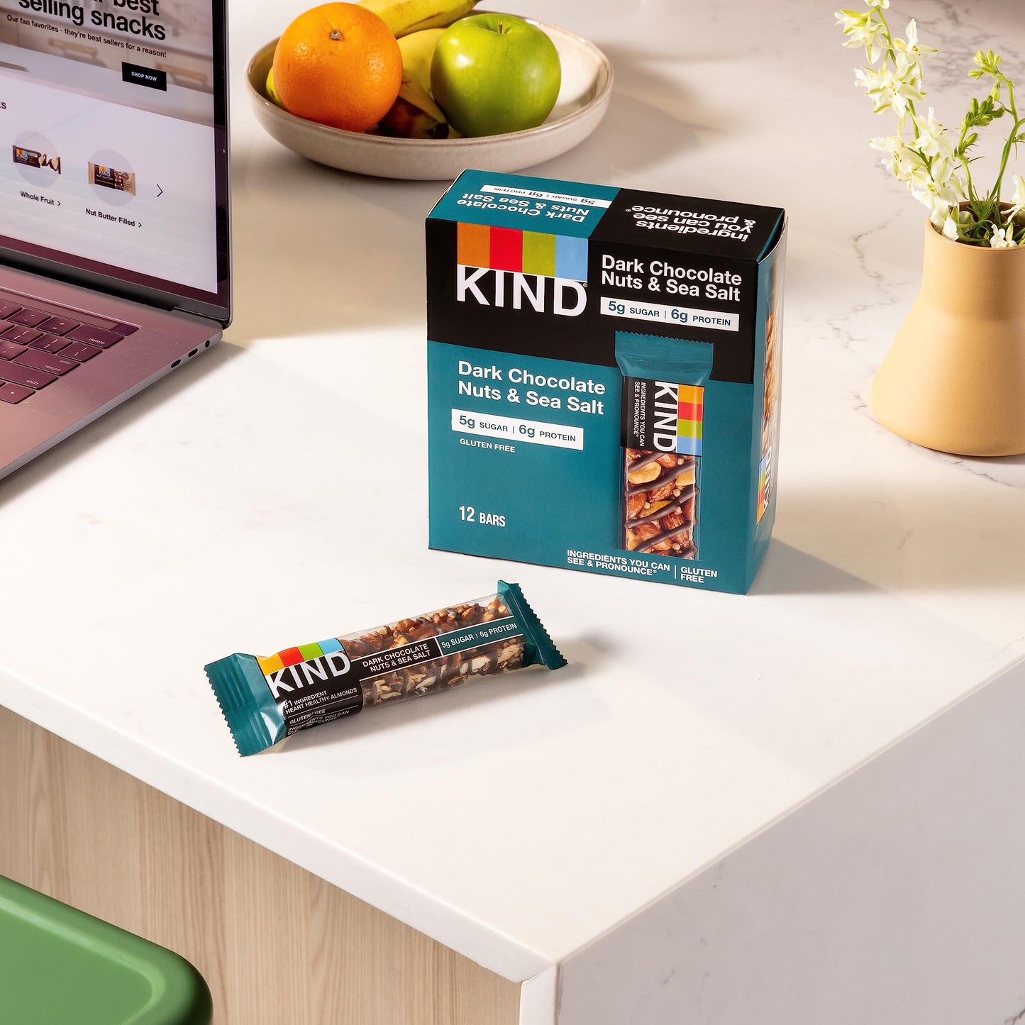 Kind Bars, Variety Pack, Dark Chocolate Nuts & Sea Salt, Peanut Butter Dark Chocolate, Healthy Snacks, Gluten Free, 24 Count