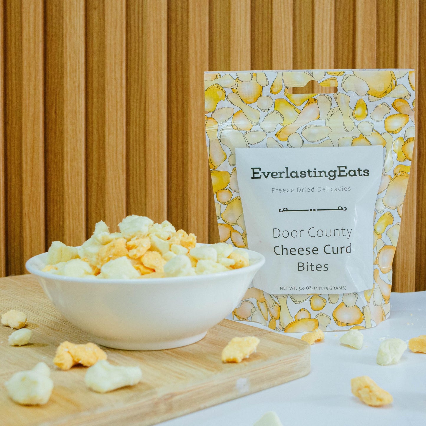 EverlastingEats Cheese Curd Bites - White & Yellow Cheese Curds for Healthy, On-the-Go Snacking | Freeze-Dried, Keto-Friendly, H