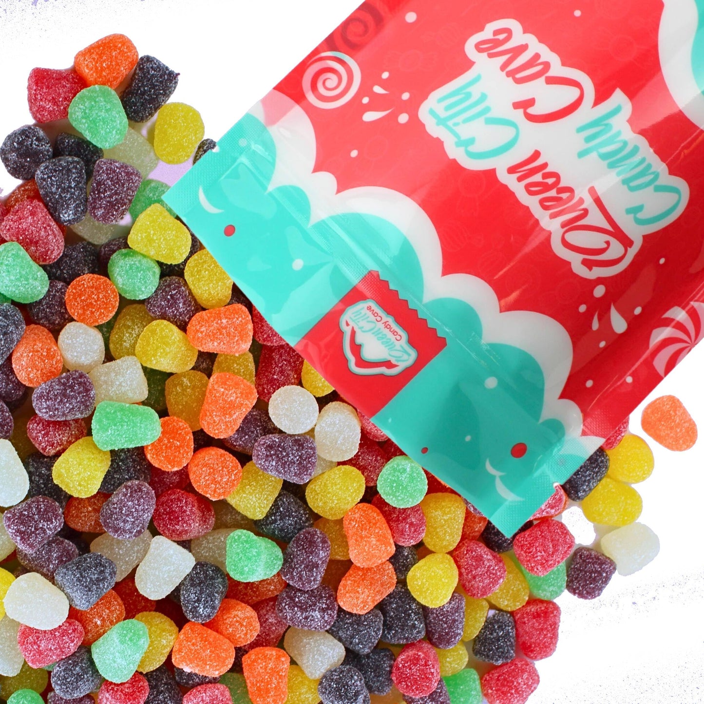 Assorted Classic Spice Drops Candy Gum Drops - Old Fashioned Jelly Spiced GumDrops Candy Bulk  by Queen City Candy Cave (1 Pound)