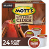 Motts Hot Apple Cider K-Cup Pods, Flavored Coffee, 24 Count, Single Serve, Model 611247386040, Apple Color