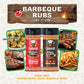 Flavor God Rubs Combo Pack - Dry Rub Seasoning Gift Set, 4 Pack - Original BBQ, Jamaican Jerk, Honey BBQ, Low Sodium