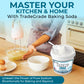TradeGrade Pure Baking Soda Powder - 15 lb Bucket  Sodium Bicarbonate Powder | enhanced Food-Grade for Baking  Bread  Cookies & More | Baking Soda for Cleaning  Natural Cleaner & Deodorizer