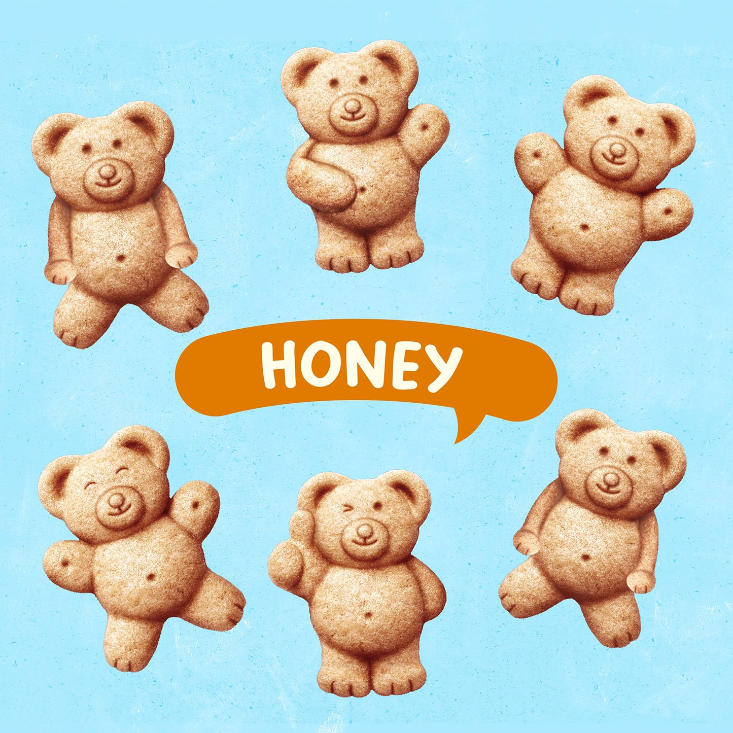 Teddy Grahams Honey Graham Snacks, 6 - 10 Oz Boxes