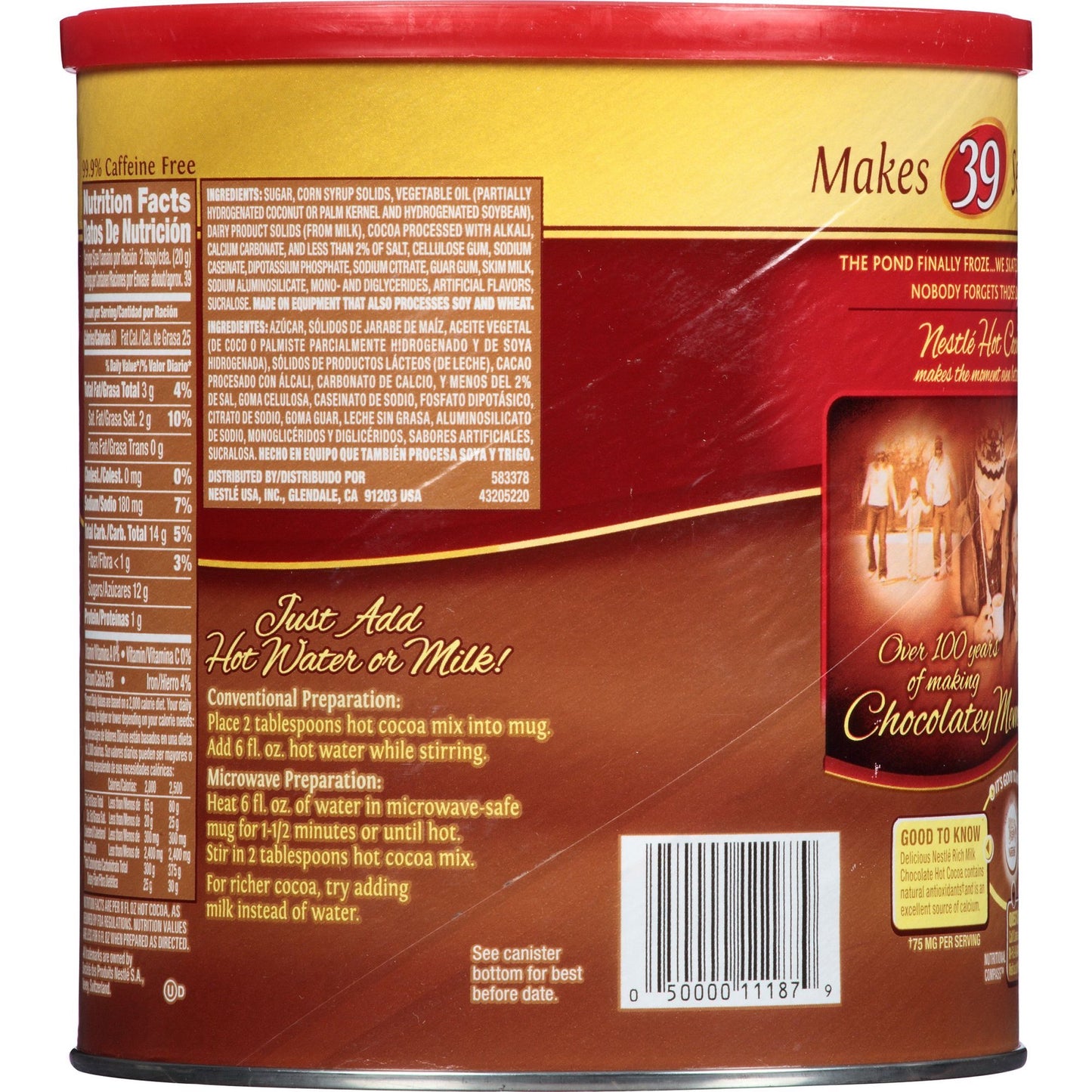Nestle Hot Cocoa Mix, Rich Milk Chocolate Flavor, 27.7 Ounce Canister