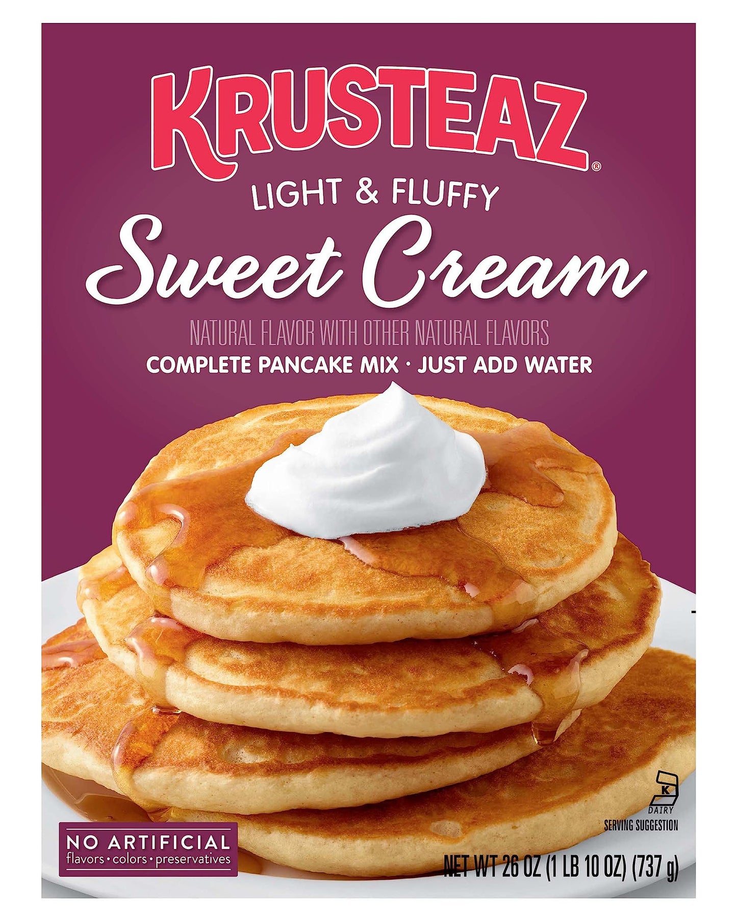 Krusteaz Original Pancake Mix Sweet Cream, 26 Ounce (Pack Of 2)