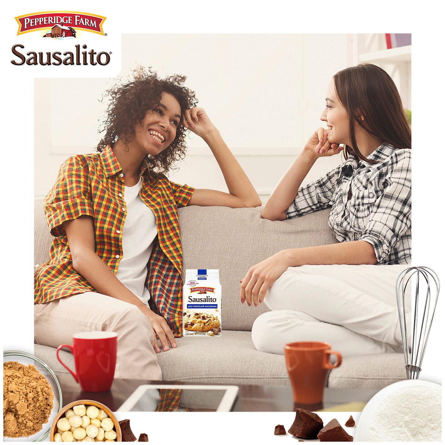 Pepperidge Farm Sausalito Crispy Milk Chocolate Macadamia Nut Cookies, 7.2 Oz Bag (8 Cookies)