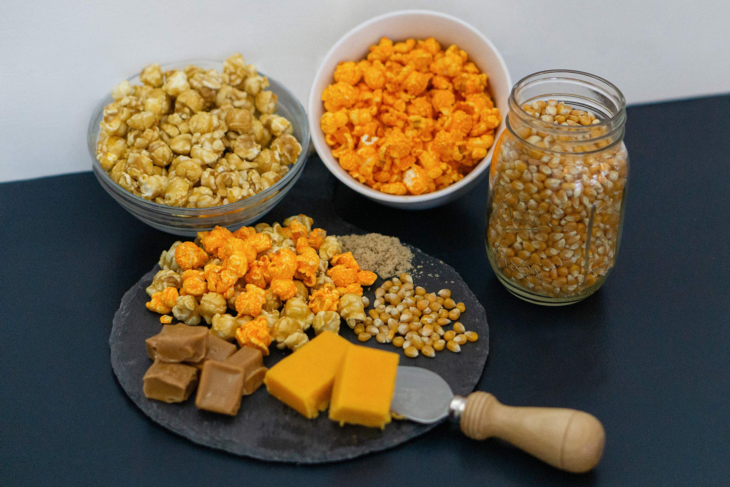 Popn Popcorn Caramel And Cheddar Cheese Popcorn Mix - 24 Oz Sweet And Salty Pop Corn - Freshly-Popped And Comes In Resealable Ba