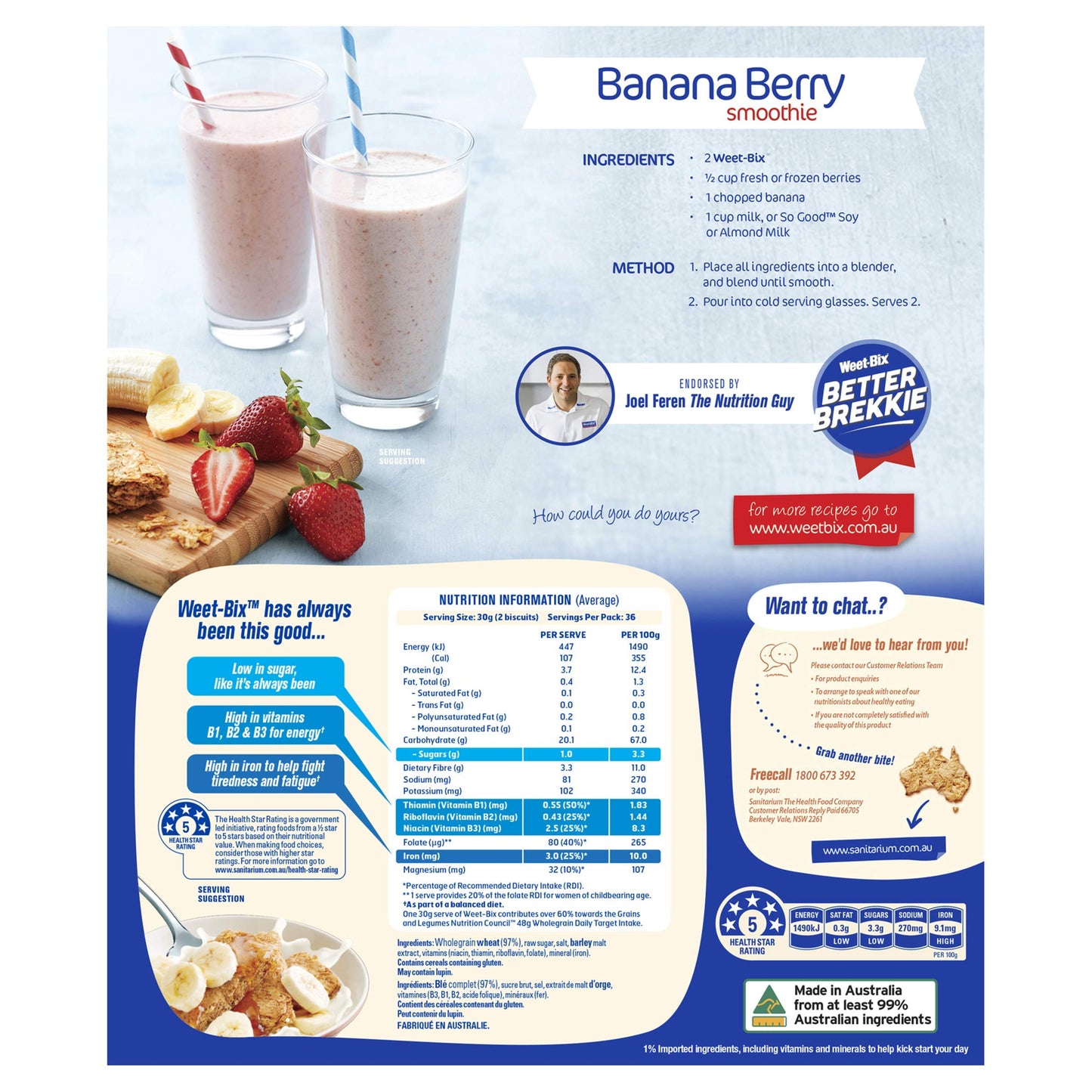 Sanitarium Health Food Company Weet-bix 1.2 Kilogram