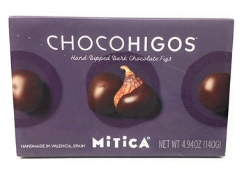 Chocohigos - Hand-Dipped Dark Chocolate Figs - 1 Container, 4.9 Oz