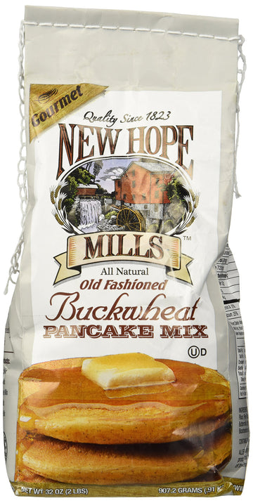 New Hope Mills Old Fashioned Buckwheat Pancake Mix, 32 Ounce (Pack of 2)