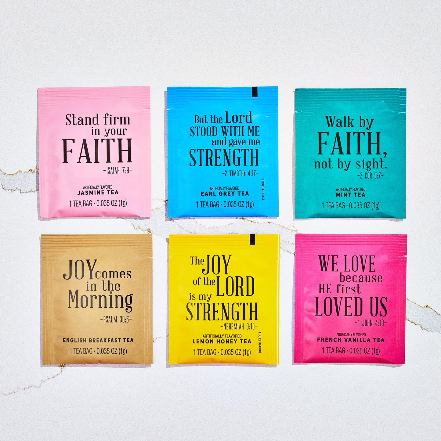 Thoughtfully Gourmet, Christian Prayer Tea Gift Set With Bible Verses, Includes 90 Teas In 6 Flavors In Enhanced Wooden Box, Religious Gifts For Women, Mom, Sister, Friend