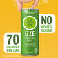 Izze Sparkling Juice, Apple, No Added Sugars, No Preservatives, Non-Gmo, 8.4 Fl Oz Can (Pack Of 24)