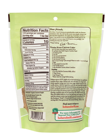Bobs Red Mill Organic Coconut Sugar, 13 Ounce Bag (Pack of 1) - Non-GMO, Vegan, Paleo, Kosher