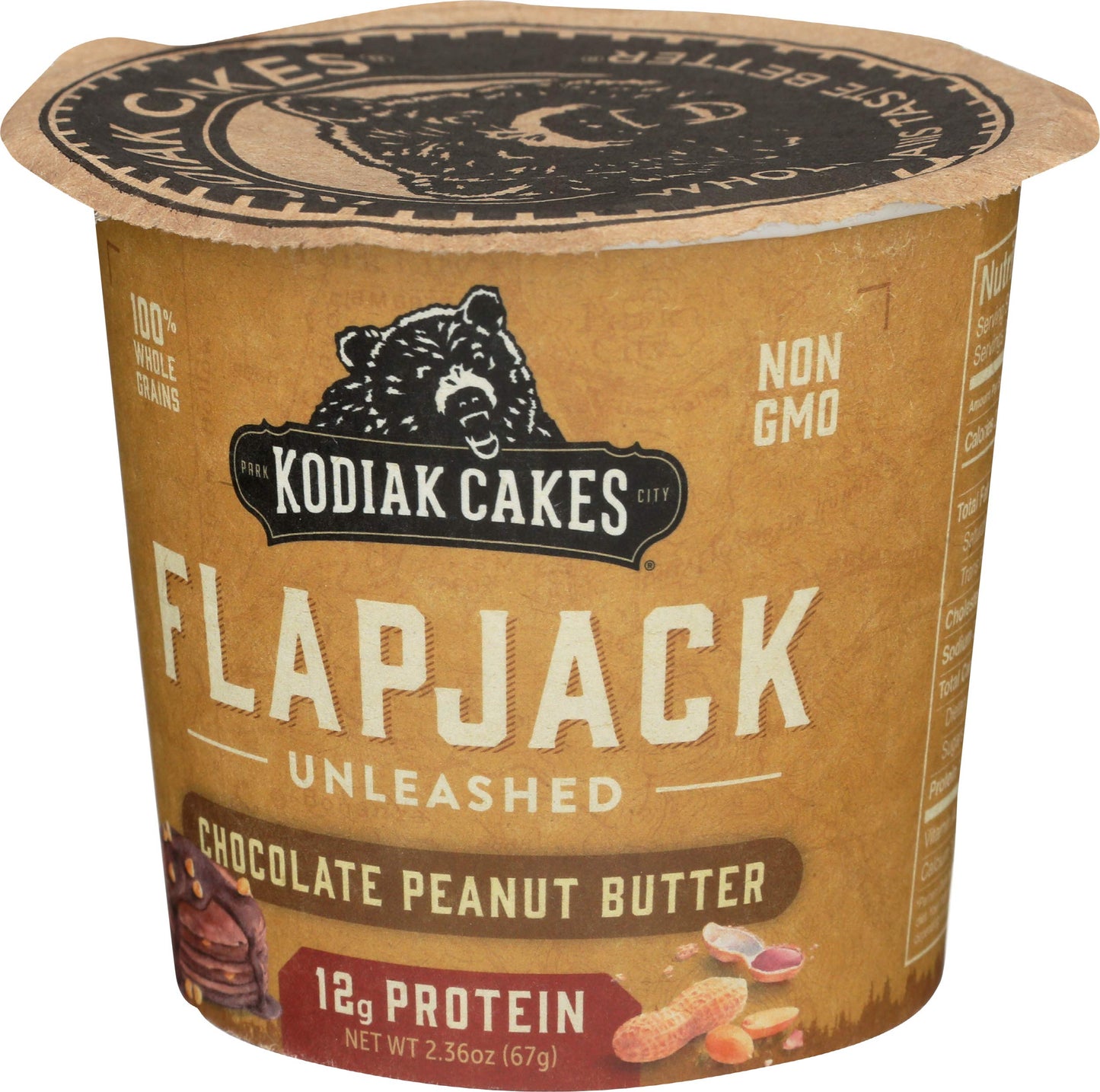 Kodiak Pancake On The Go High Protein Snack, Chocolate Peanut Butter, 2.36 Ounce