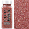Rose Gold Sanding Sugar Sprinkles, 4.6 oz Edible Sparkling Sugar Crystals for Baking Topping, Cupcakes, Cookies, Ice Cream & Cak