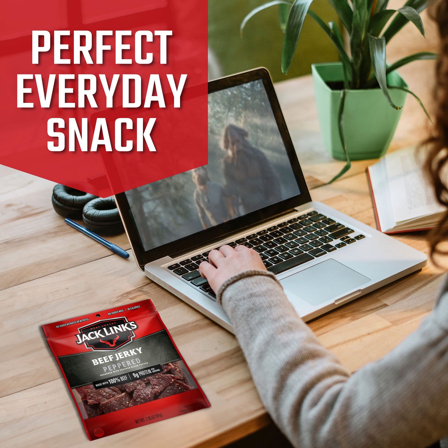Beef Jerky Peppered 2.85 (Pack Of 8)