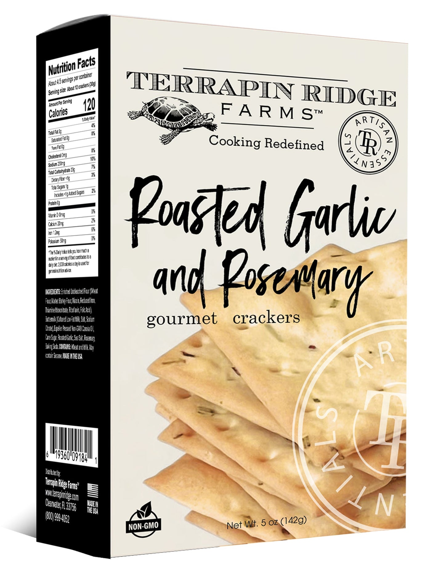 Roasted Garlic and Rosemary Crackers